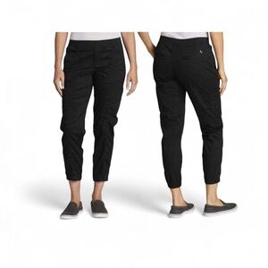 Eddie Bauer LAID-BACK TWILL JOGGER in Black Size 4 Pull-on style elastic waist